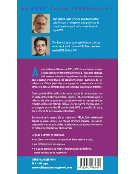 Le Guide des Cabinets de Conseil en Management, version papier